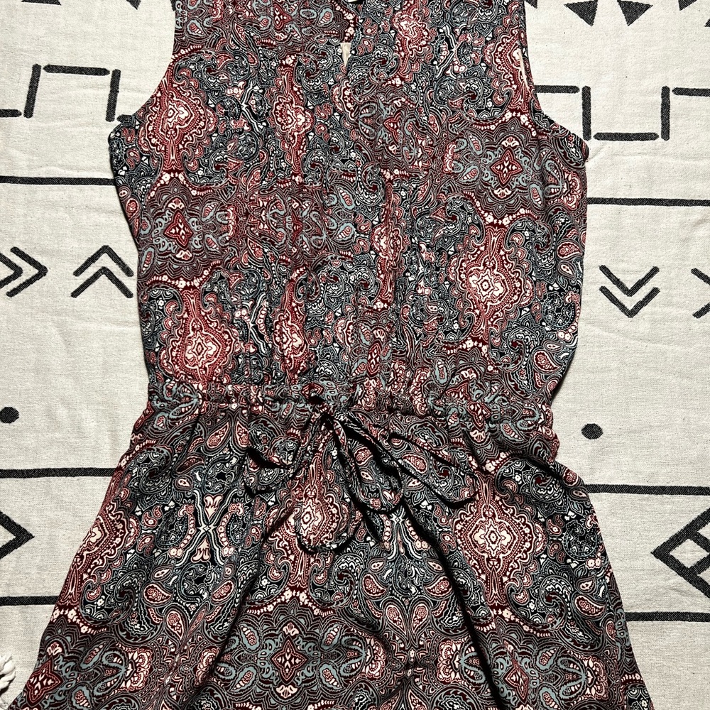 GAP Redish pink and blue Paisley dress